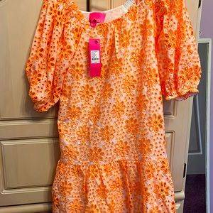 Lilly Pulitzer floral flounce dress